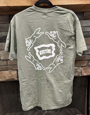 Men’s BBC Billionaire Boys Club Green Ice Cream T Shirt Size M *B7